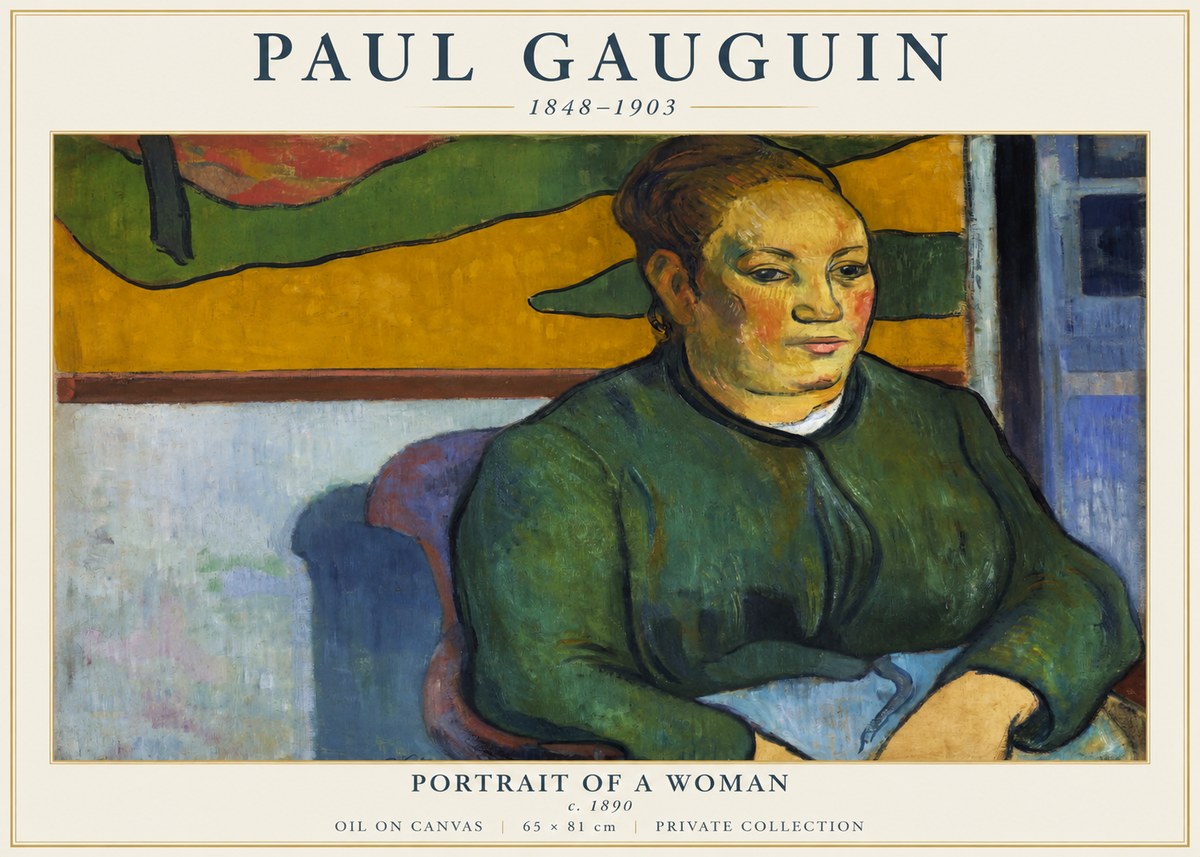 Paul Gauguin Portrait of a Woman No5 - Plakat