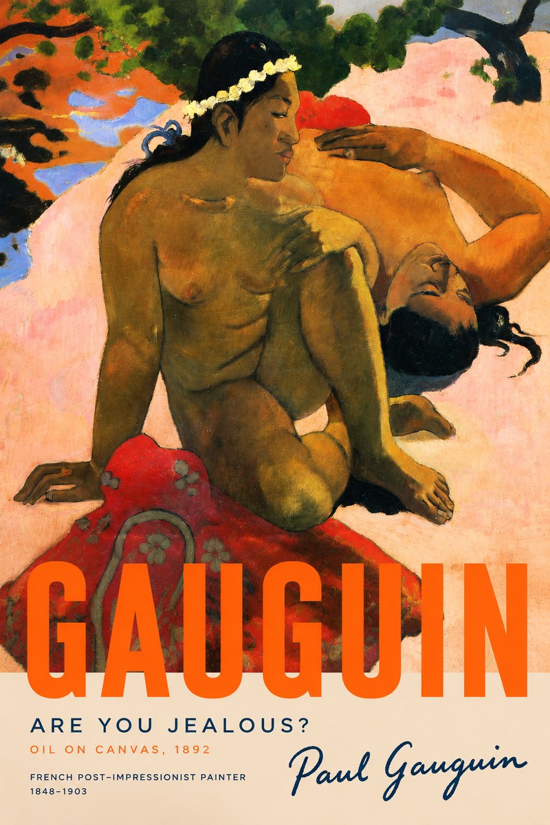 Paul Gauguin Are You Jealous? No6 - Plakat