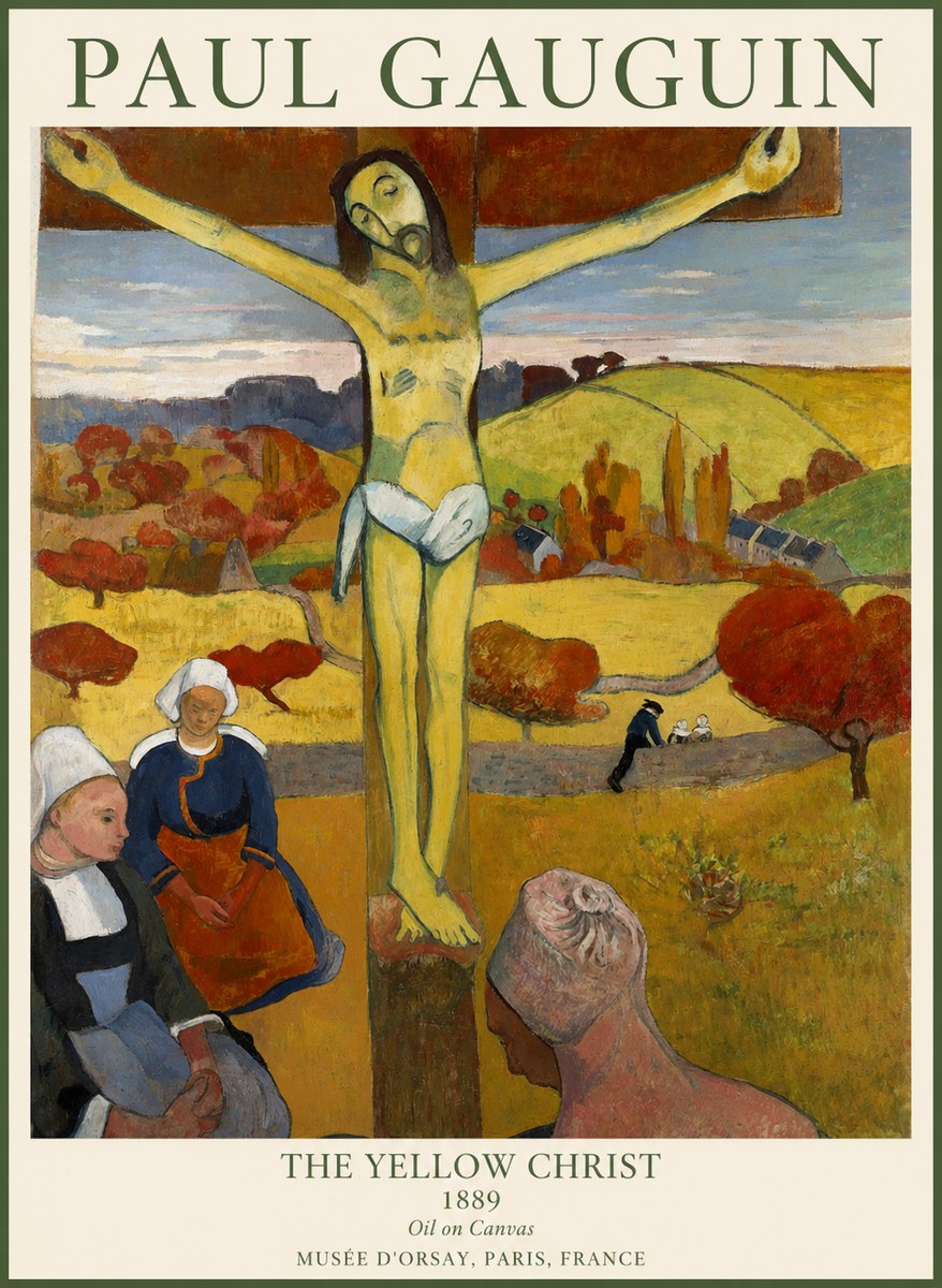 Paul Gauguin The Yellow Christ No1 - Plakat