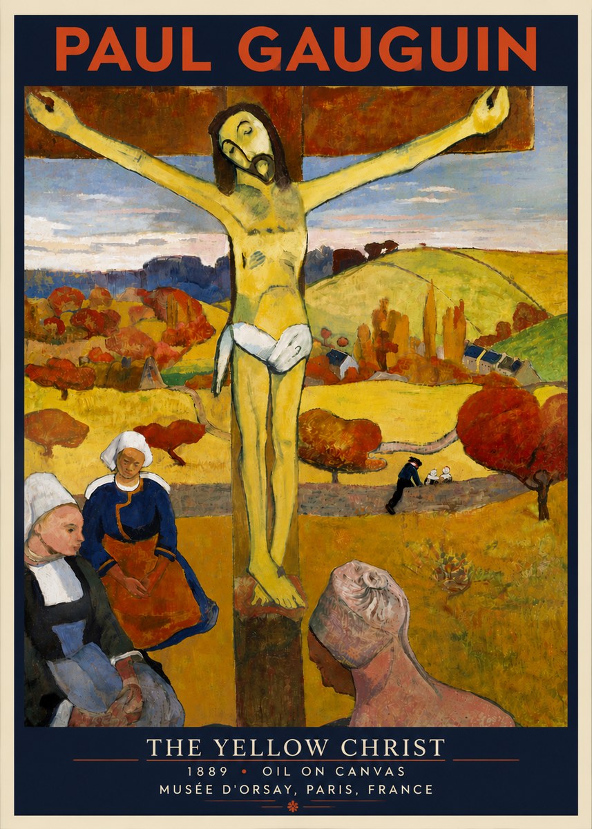 Paul Gauguin The Yellow Christ No6 - Plakat