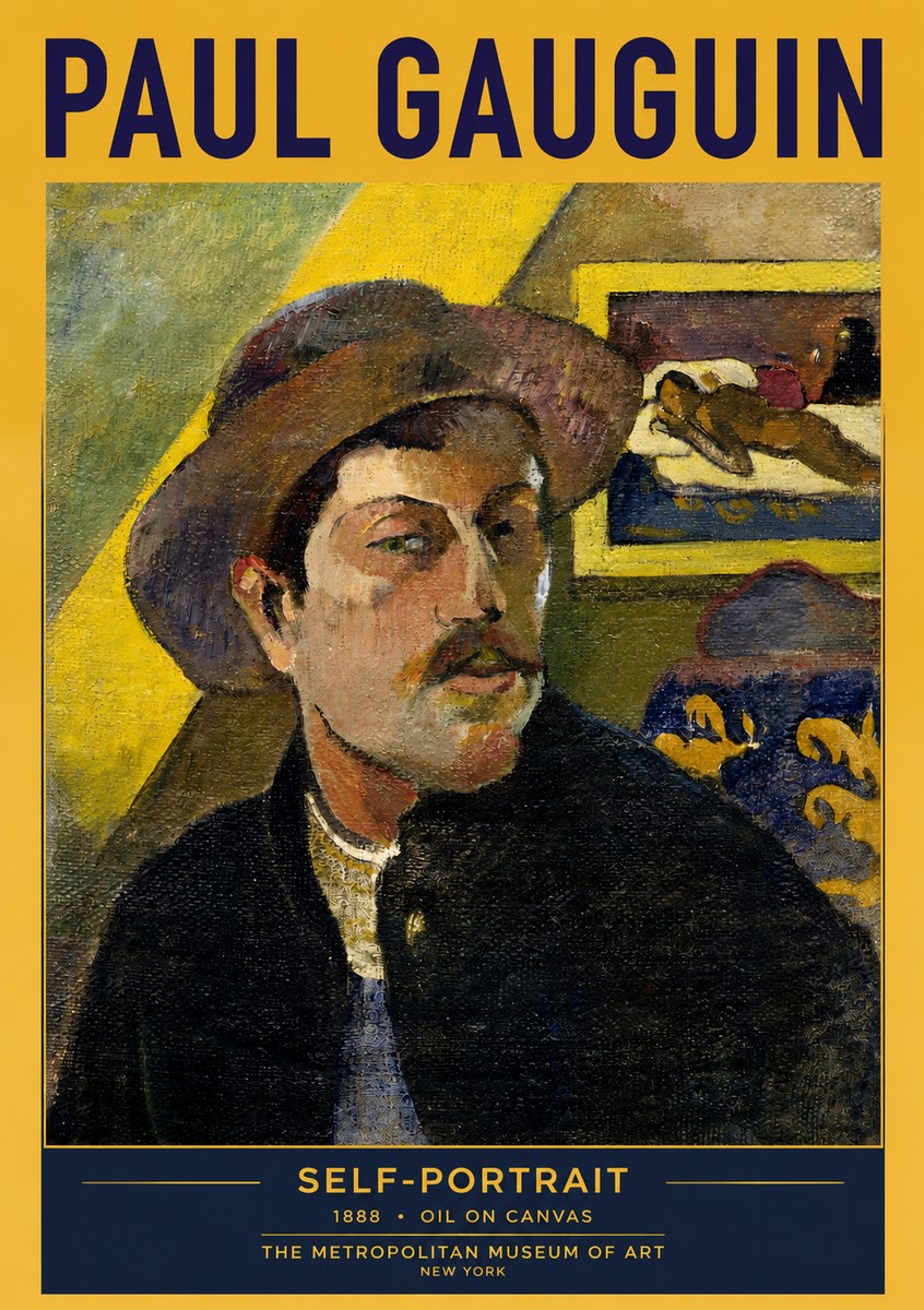 Paul Gauguin Self-portrait II No2 - Plakat