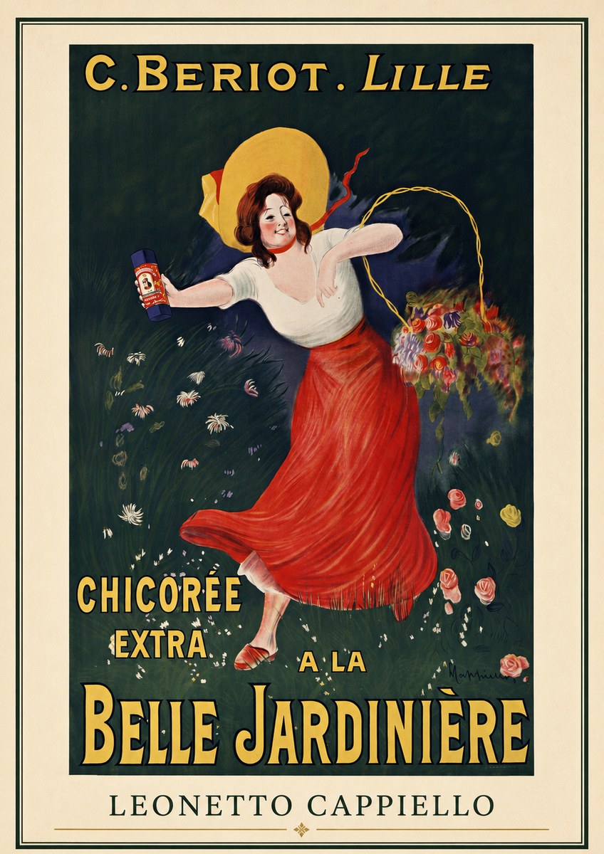 Leonetto Cappiello Chicorée Extra a La Belle Jardinière No3 - Plakat