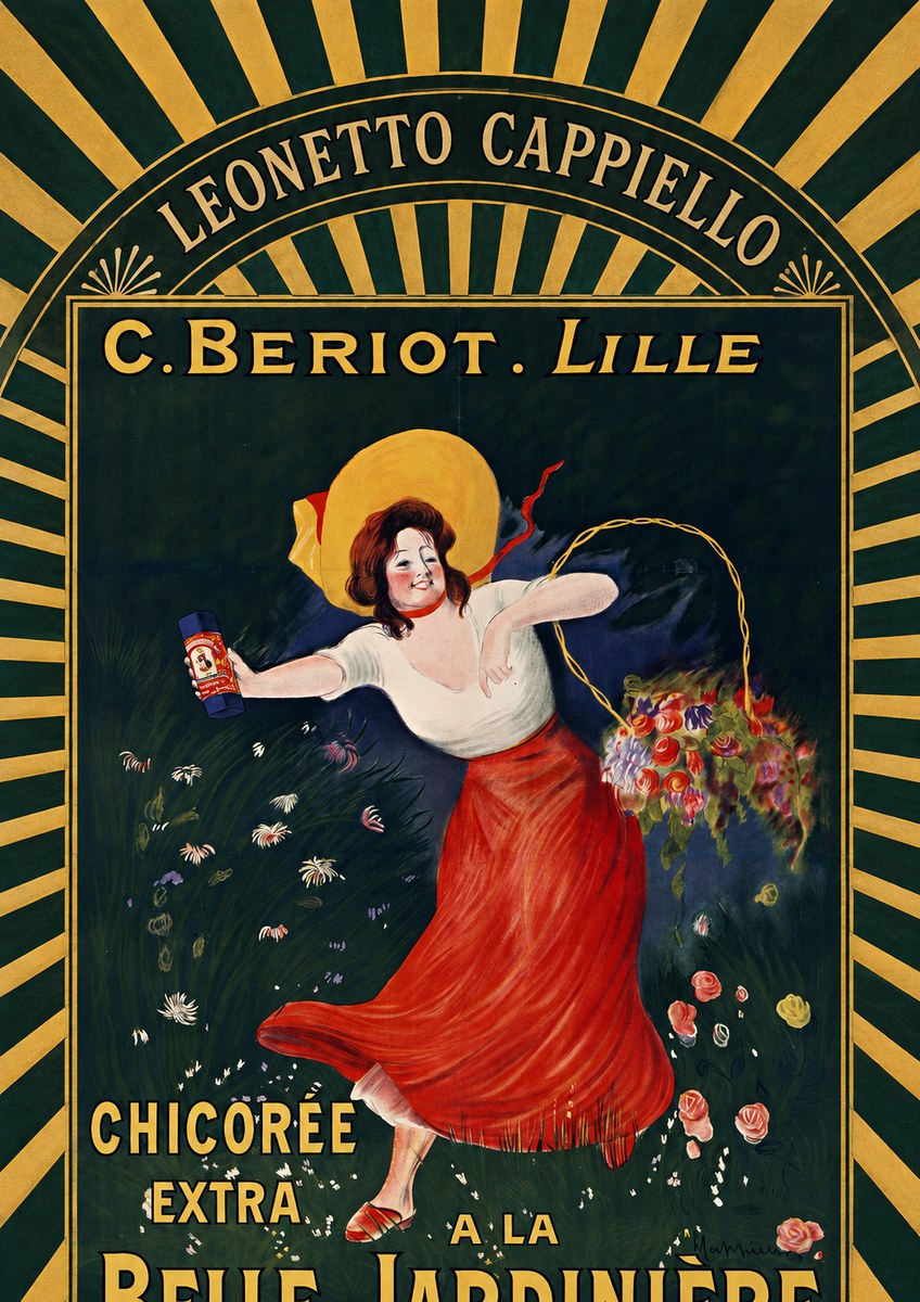 Leonetto Cappiello Chicorée Extra a La Belle Jardinière No5 - Plakat