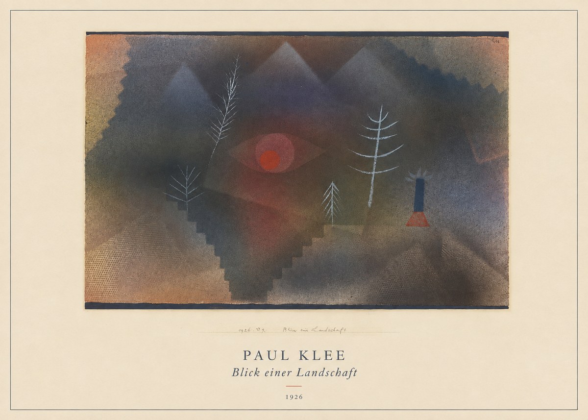 Paul Klee Blick Einer Landschaft No4 - Plakat