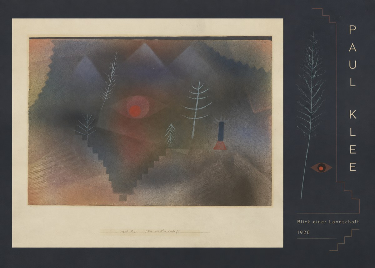 Paul Klee Blick Einer Landschaft No5 - Plakat