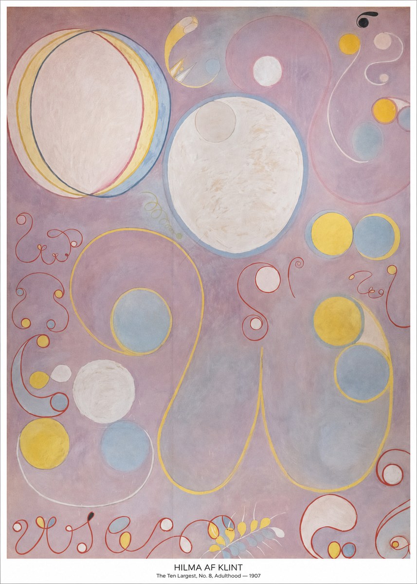 Hilma af Klint The Ten Largest, No. 8, Adulthood No5 - Plakat
