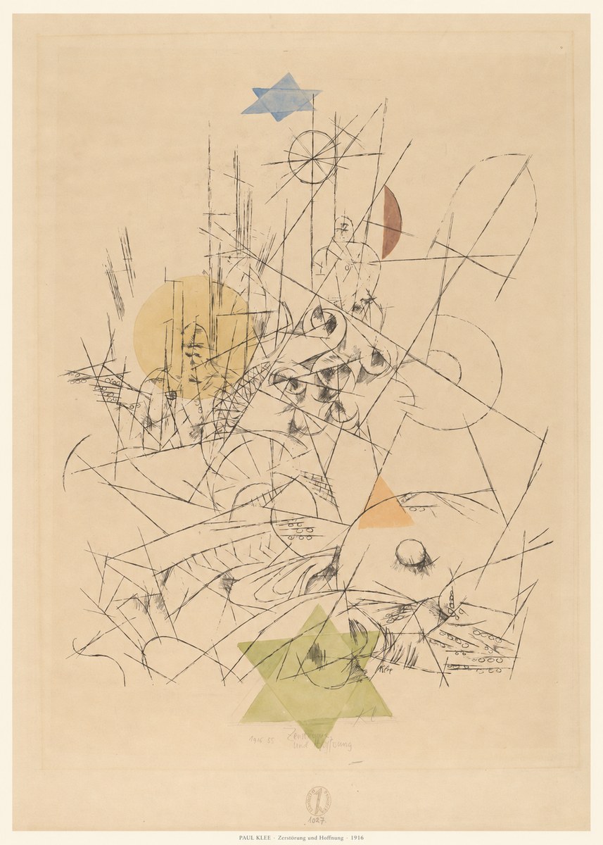 Paul Klee Zerstörung Und Hoffnung I No6 - Plakat