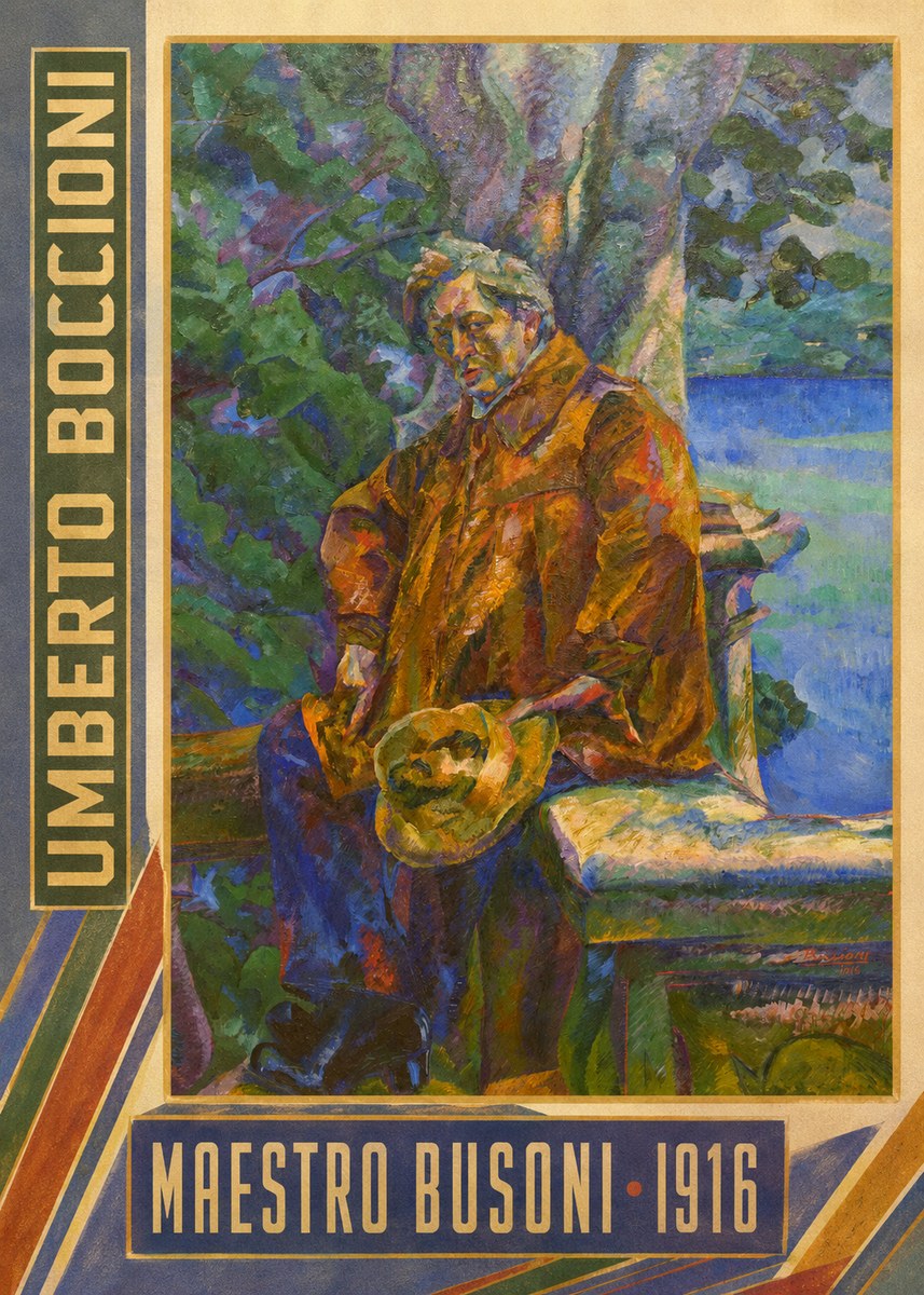 Umberto Boccioni Maestro Busoni No3 - Plakat