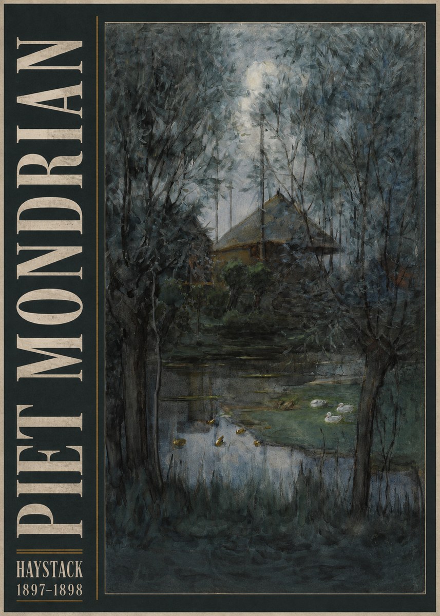 Piet Mondrian Haystack No5 - Plakat