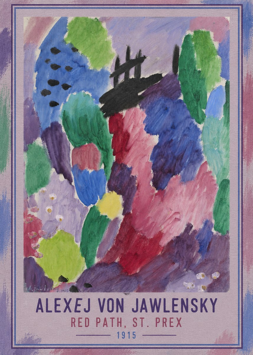 Alexej von Jawlensky Red Path, St. Prex II No3 - Plakat