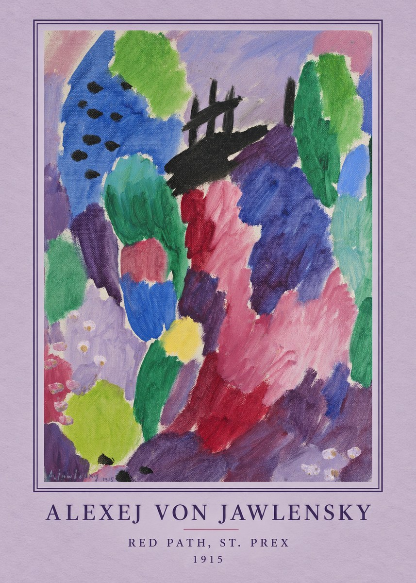 Alexej von Jawlensky Red Path, St. Prex II No4 - Plakat