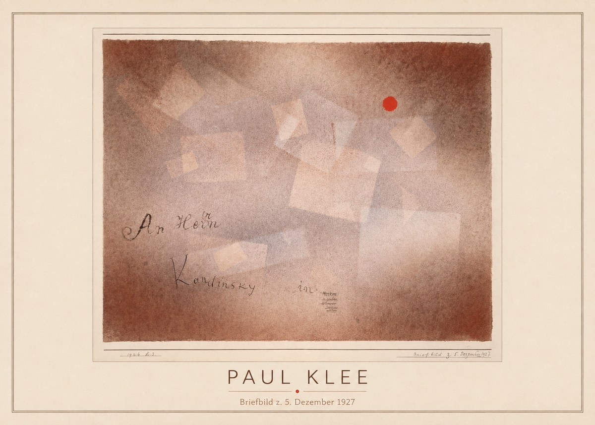Paul Klee Briefbild Z. 5. Dezember 1927 No4 - Plakat