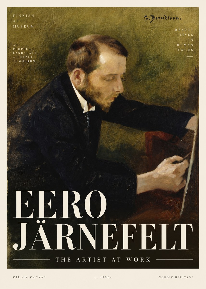 Eero Järnefelt Portrait of the Artist No4 - Plakat