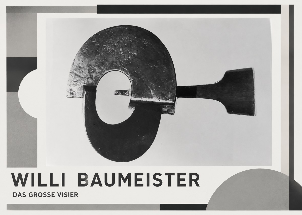 Willi Baumeister Das Grosse Visier No1 - Plakat