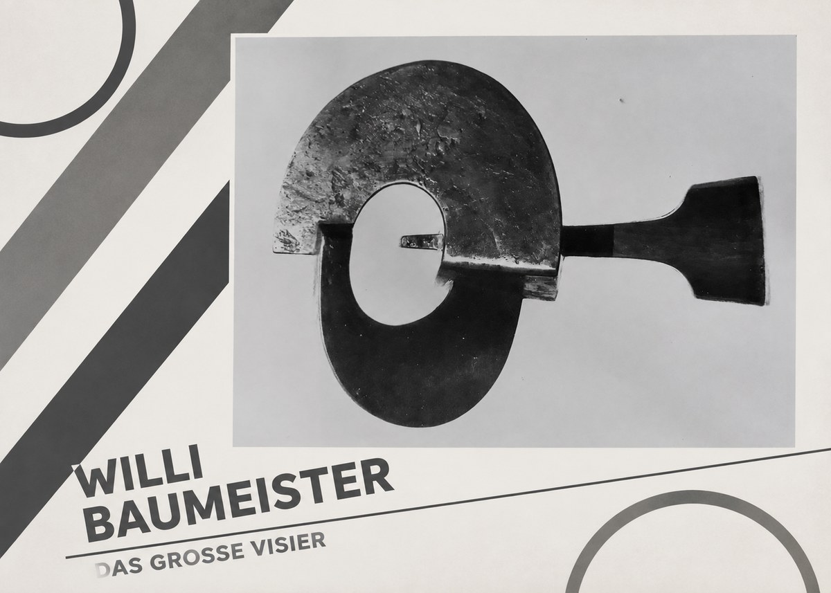 Willi Baumeister Das Grosse Visier No4 - Plakat