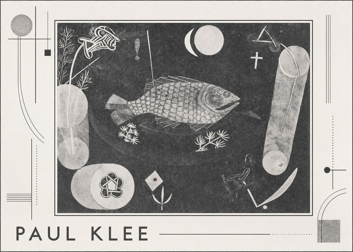 Paul Klee Abstract Fish No3 - Plakat