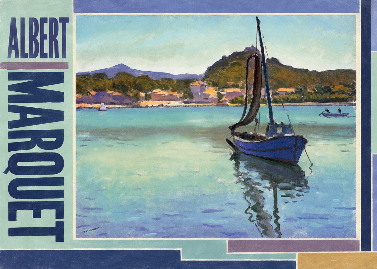 Albert Marquet Blue Boat in the Harbor No2 - Plakat