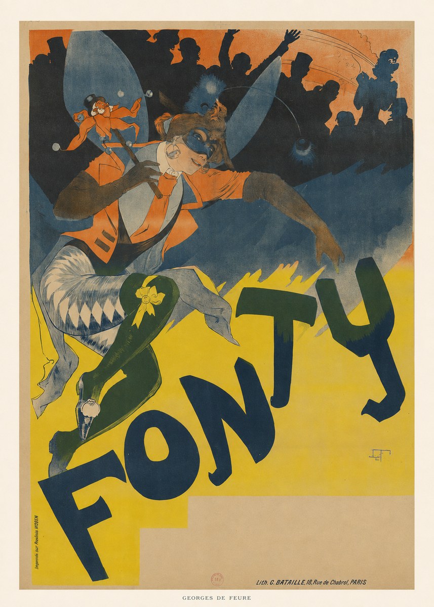Georges de Feure Fonty I No6 - Plakat