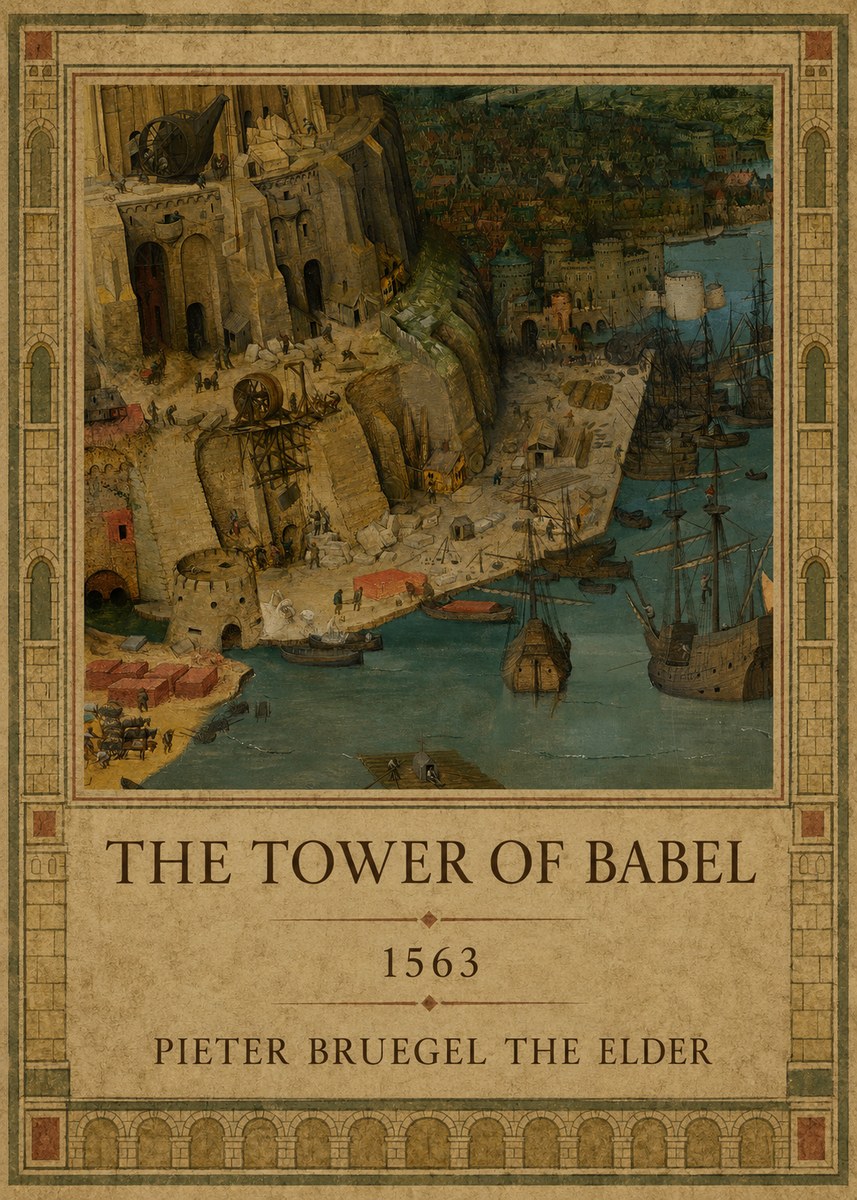 Pieter Bruegel The Tower of Babel VI No1 - Plakat