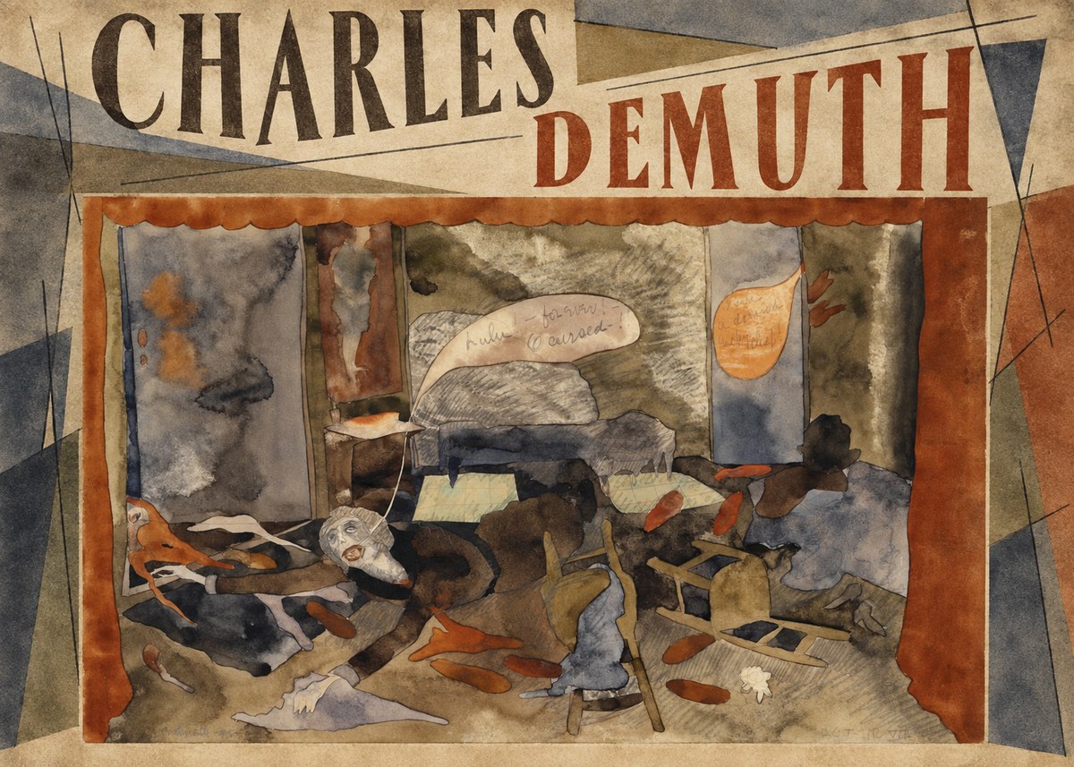 Charles Demuth The Death of Countess Geschwitz No4 - Plakat