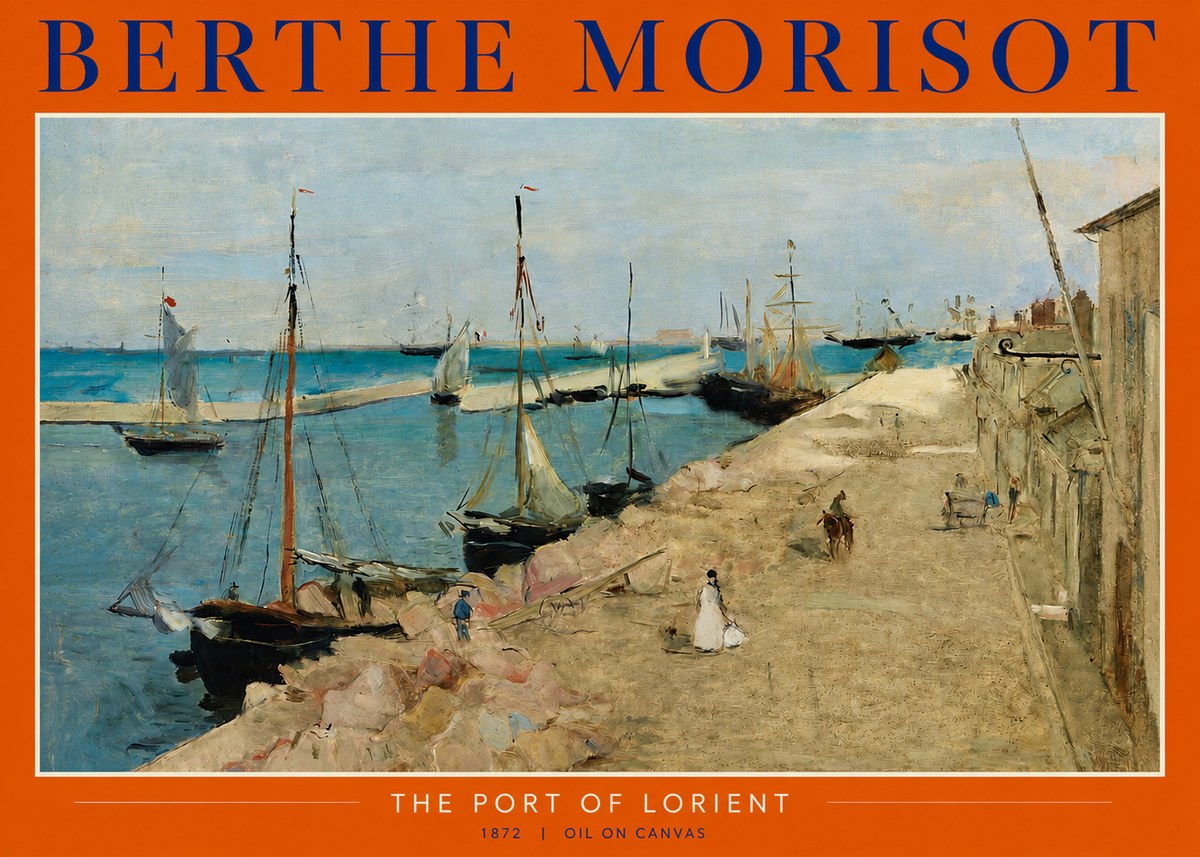 Berthe Morisot The Port of Lorient No2 - Plakat