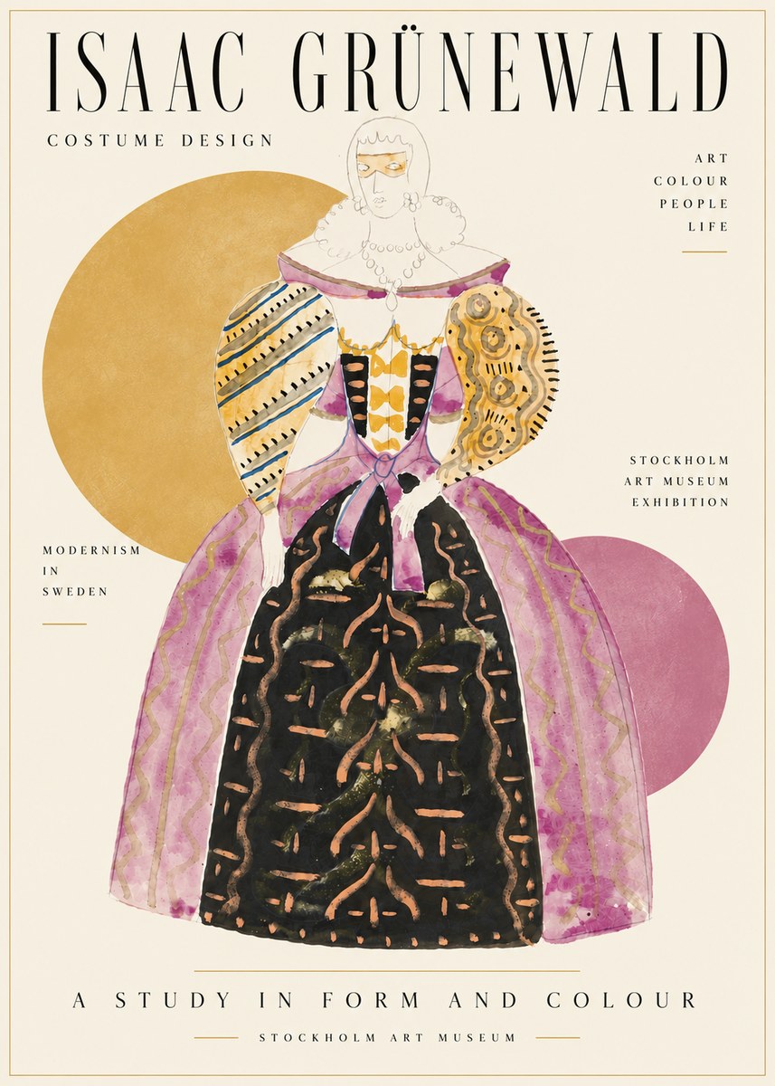Isaac Grünewald Costume Design V No6 - Plakat