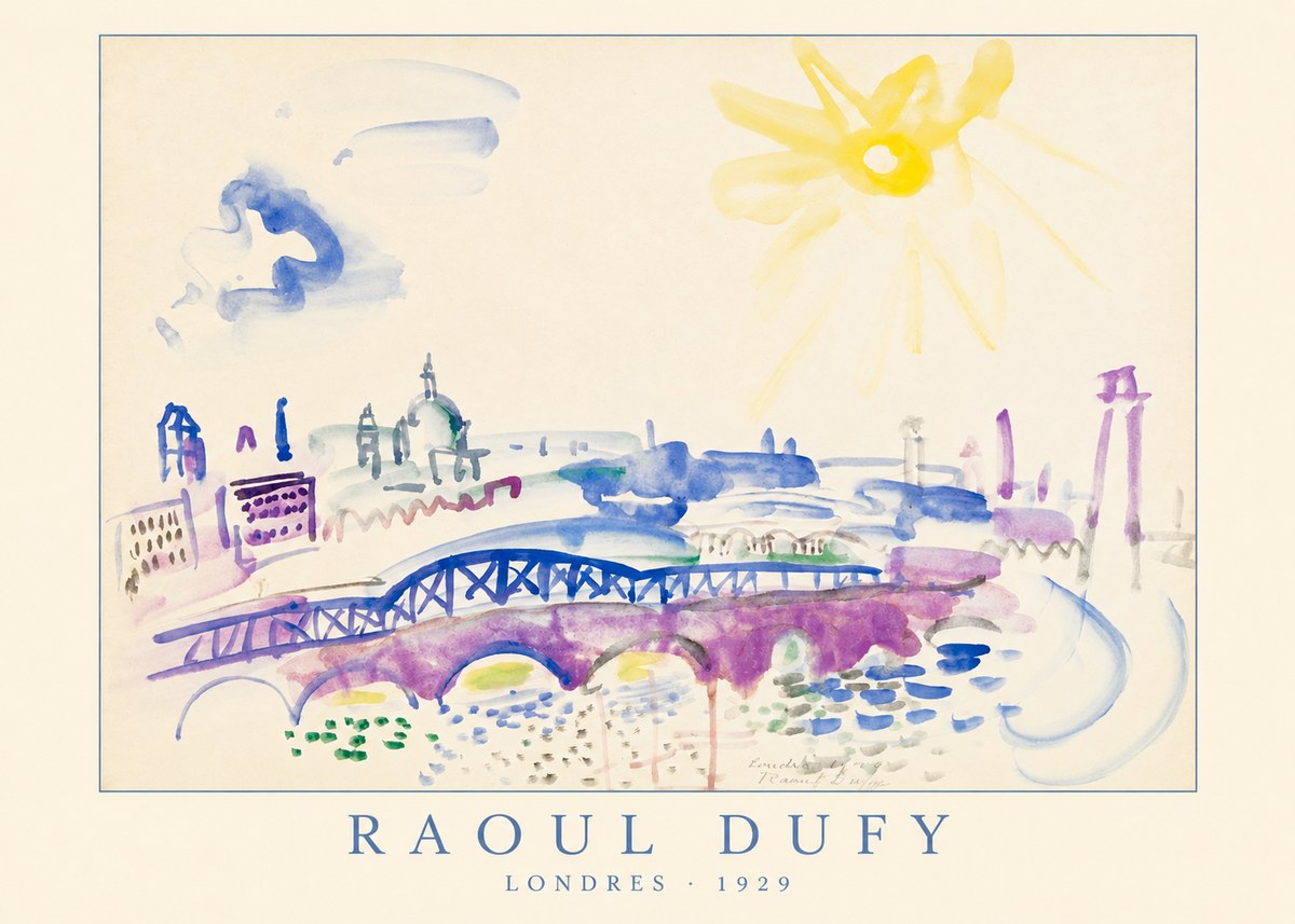 Raoul Dufy Londres - 1929 No4 - Plakat