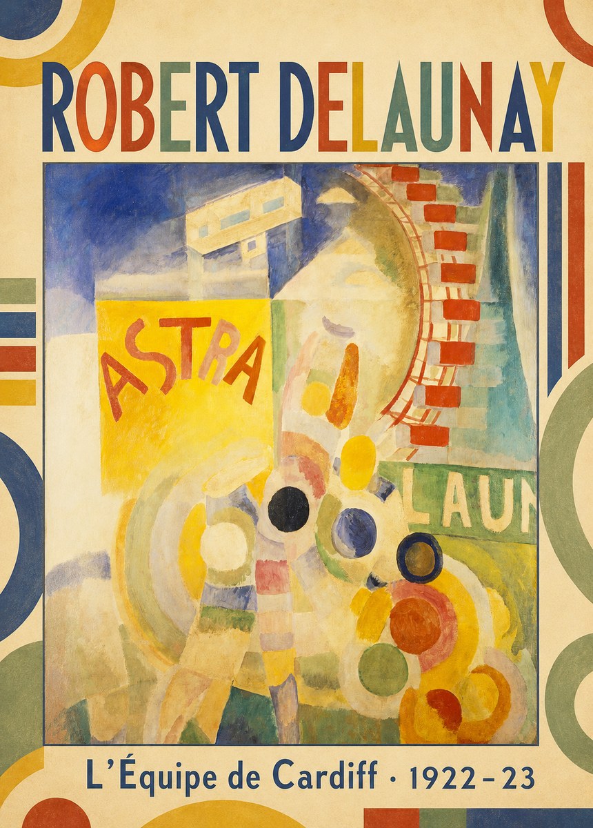 Robert Delaunay L'équipe De Cardiff No1 - Plakat