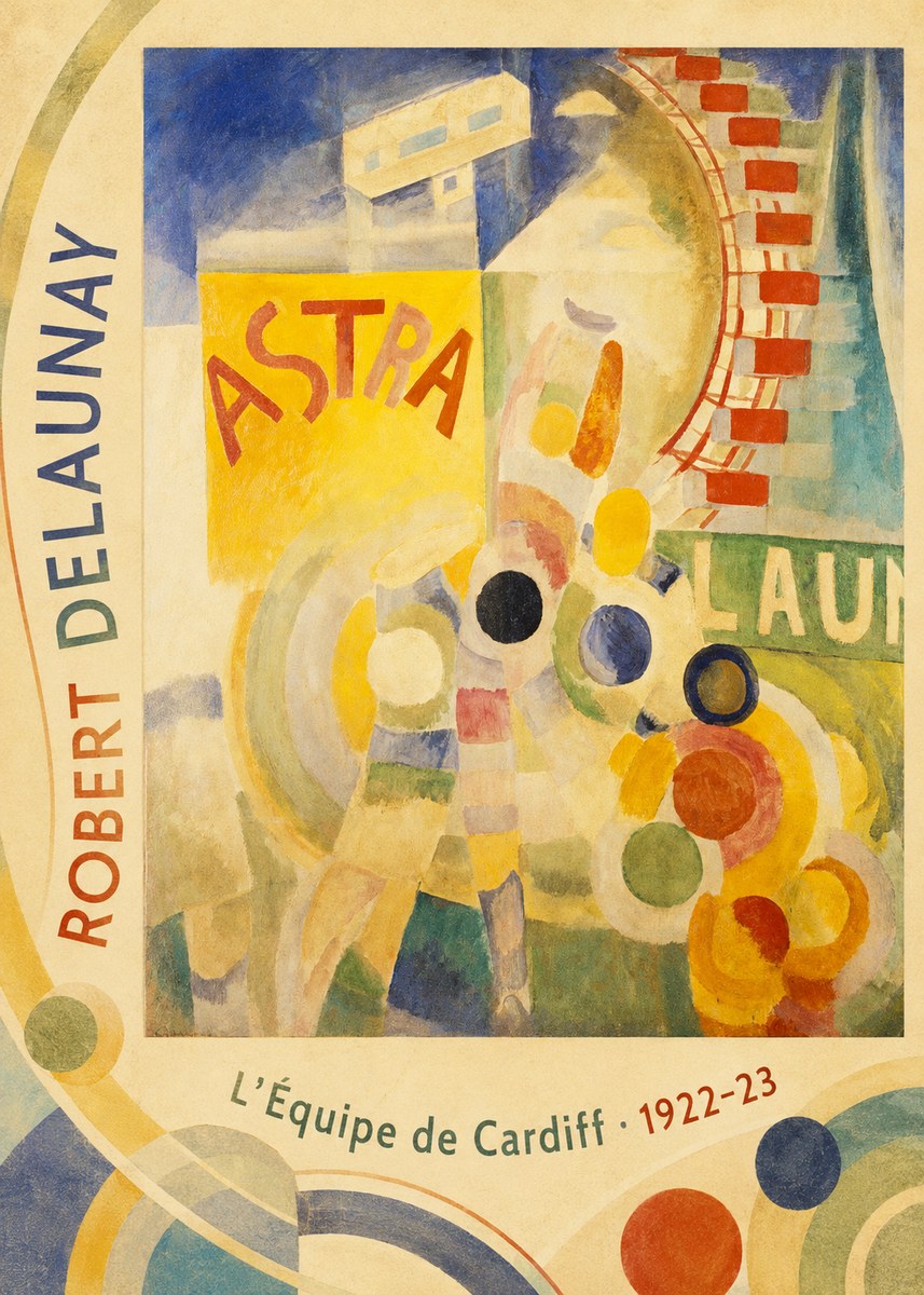 Robert Delaunay L'équipe De Cardiff No5 - Plakat