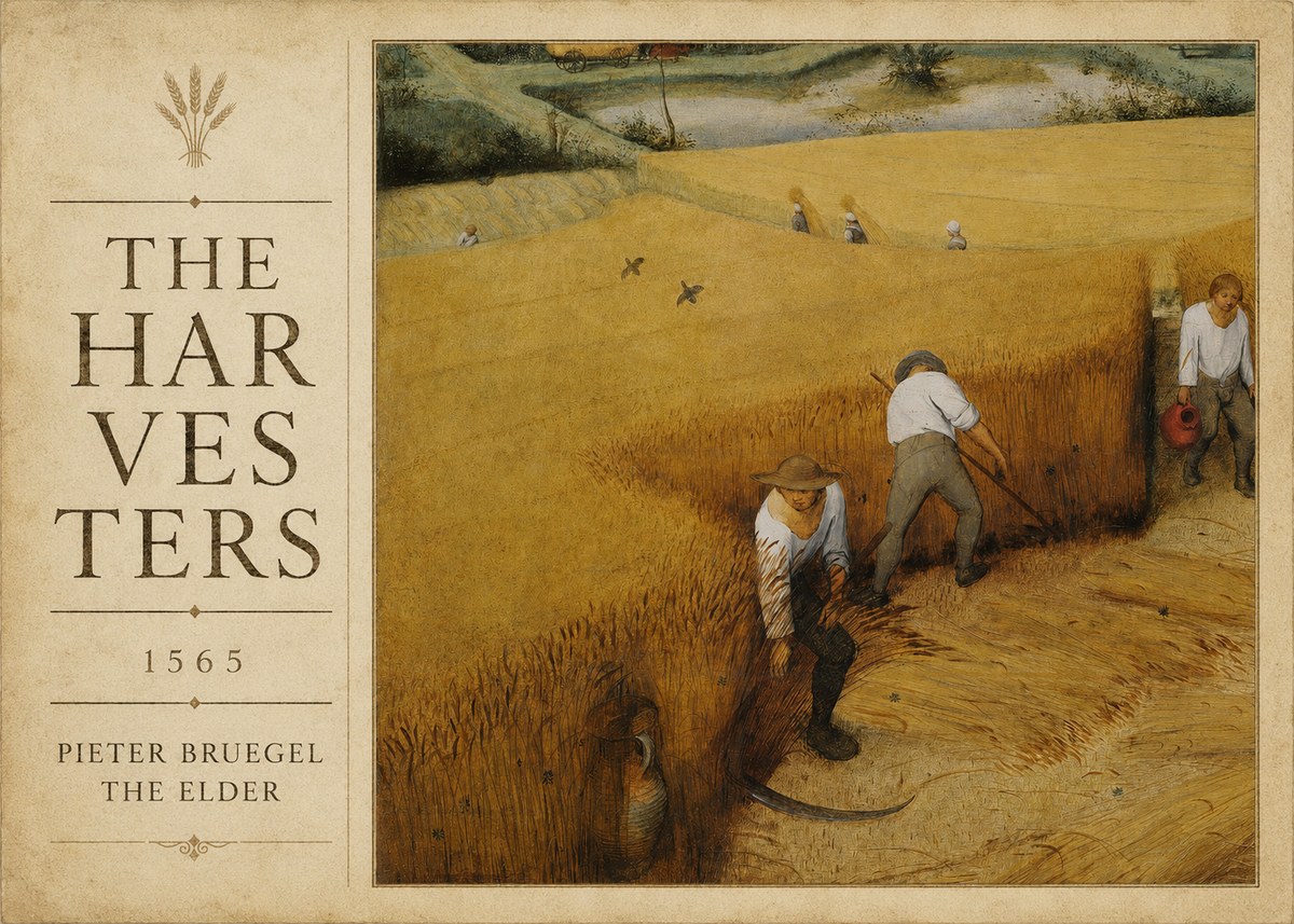 Pieter Bruegel The Harvesters IV No2 - Plakat