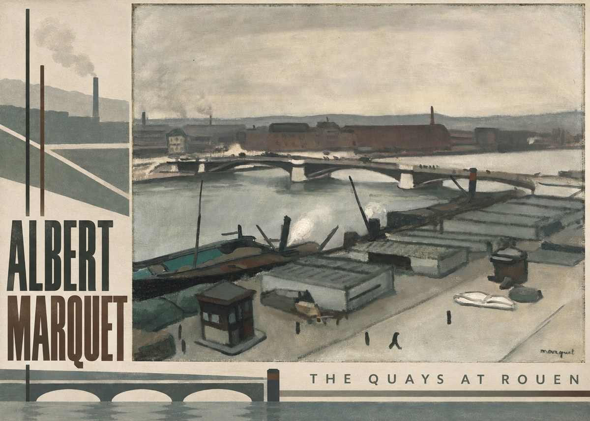Albert Marquet The Quays at Rouen No5 - Plakat