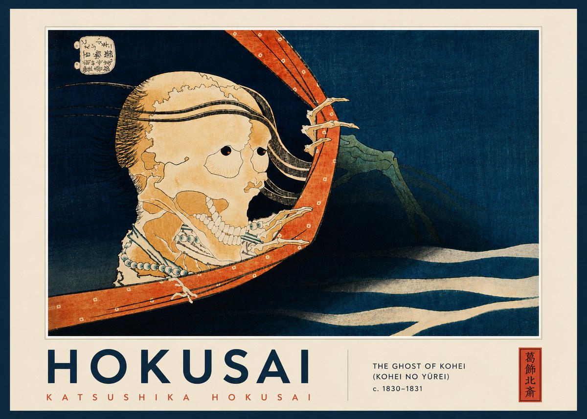Katsushika Hokusai The Ghost of Kohei (Kohei No Yūrei) No5 - Plakat