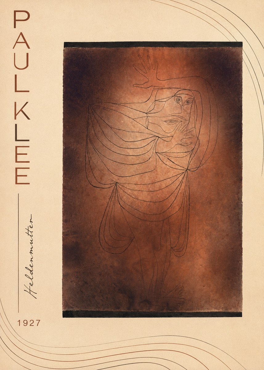 Paul Klee Heldenmutter No2 - Plakat