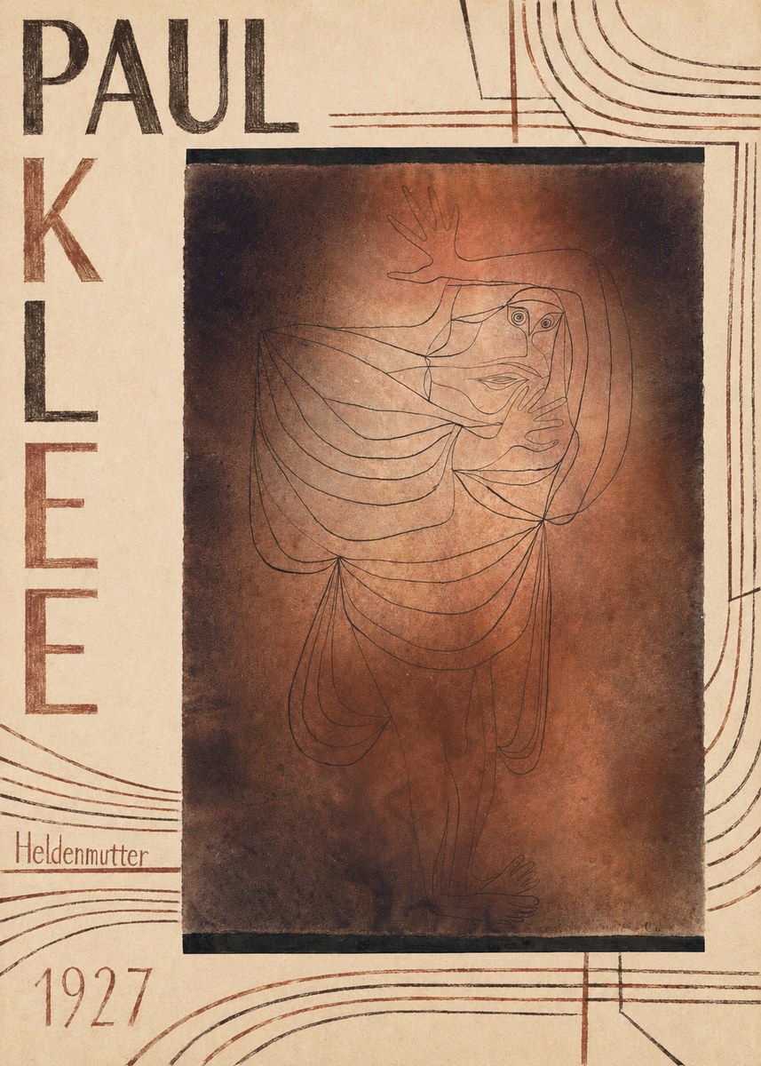 Paul Klee Heldenmutter No5 - Plakat