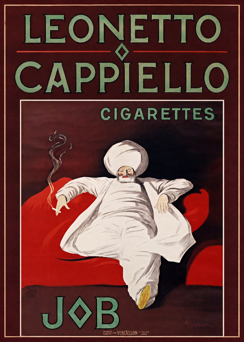 Leonetto Cappiello Job Cigarettes No5 - Plakat
