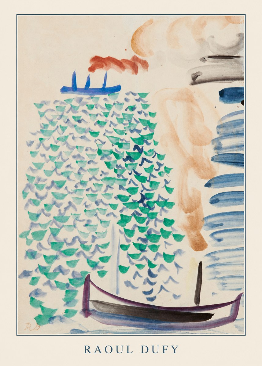 Raoul Dufy Boats on the Water No3 - Plakat