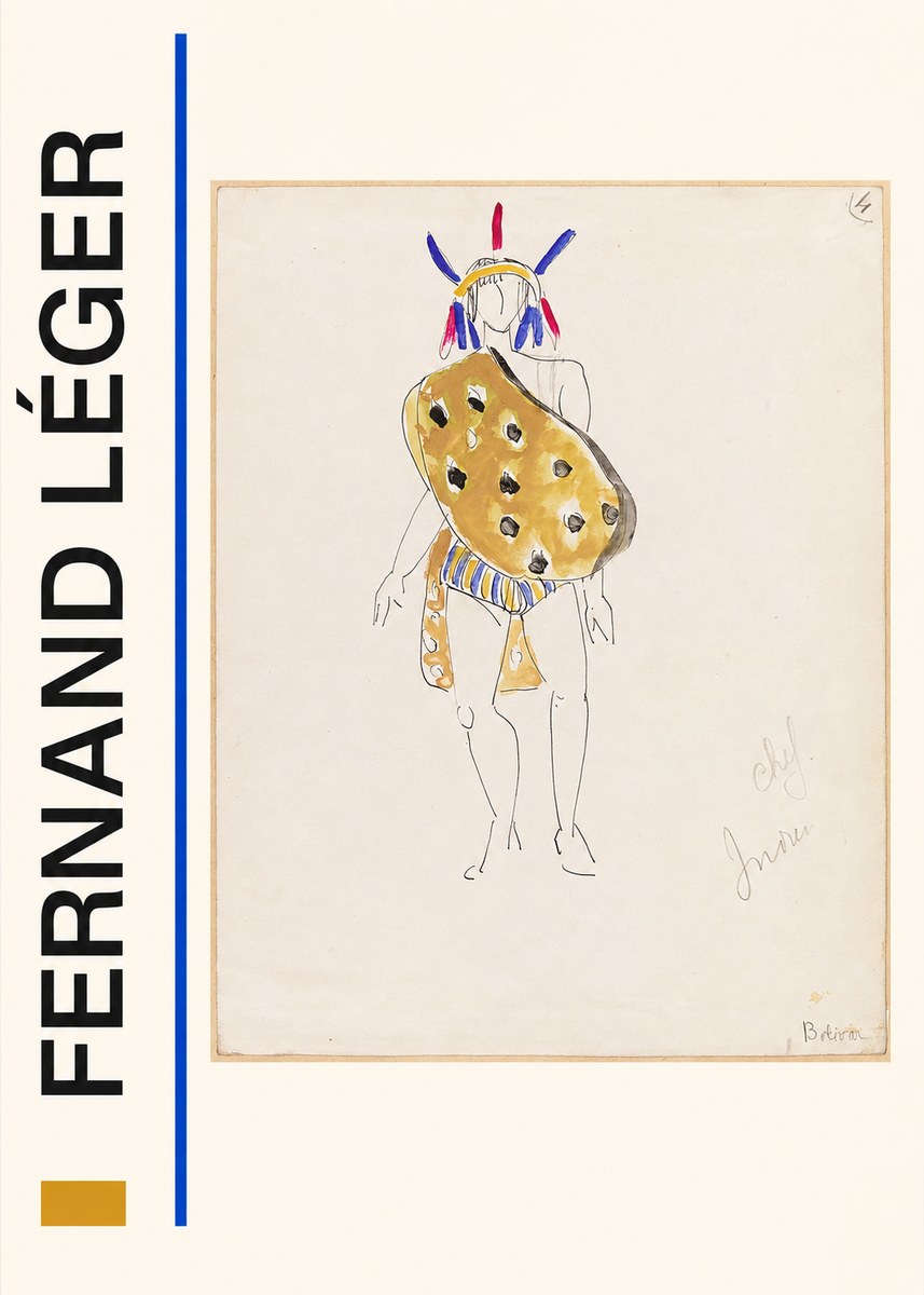 Fernand Léger Chef Indien No2 - Plakat