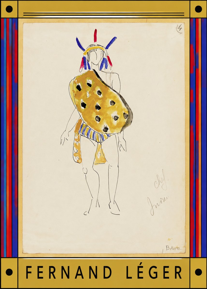 Fernand Léger Chef Indien No6 - Plakat