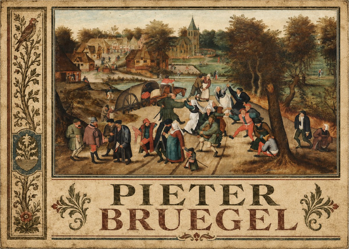 Pieter Bruegel The Peasant Dance I No6 - Plakat