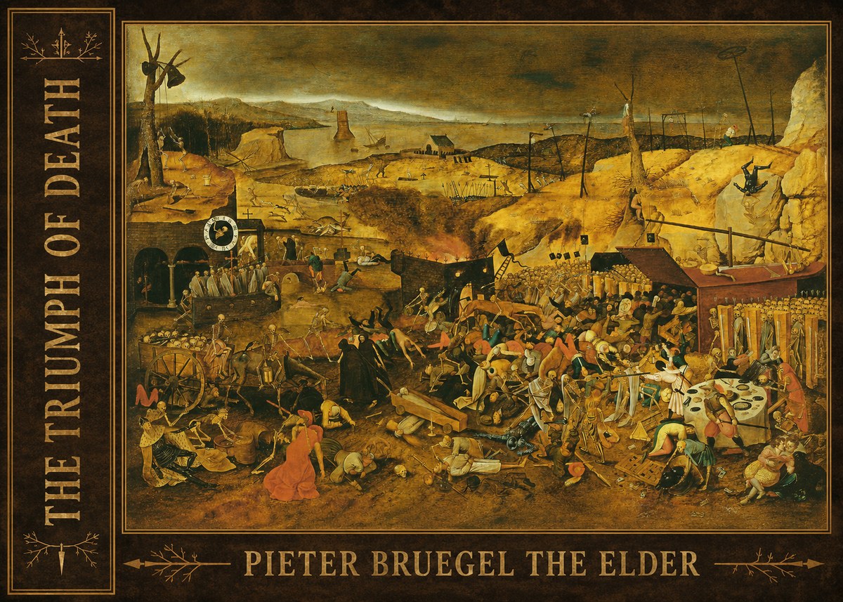 Pieter Bruegel The Triumph of Death I No2 - Plakat