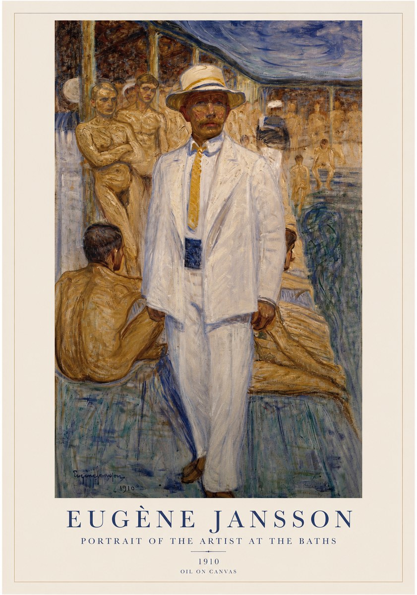 Eugène Jansson Portrait of the Artist at the Baths No1 - Plakat