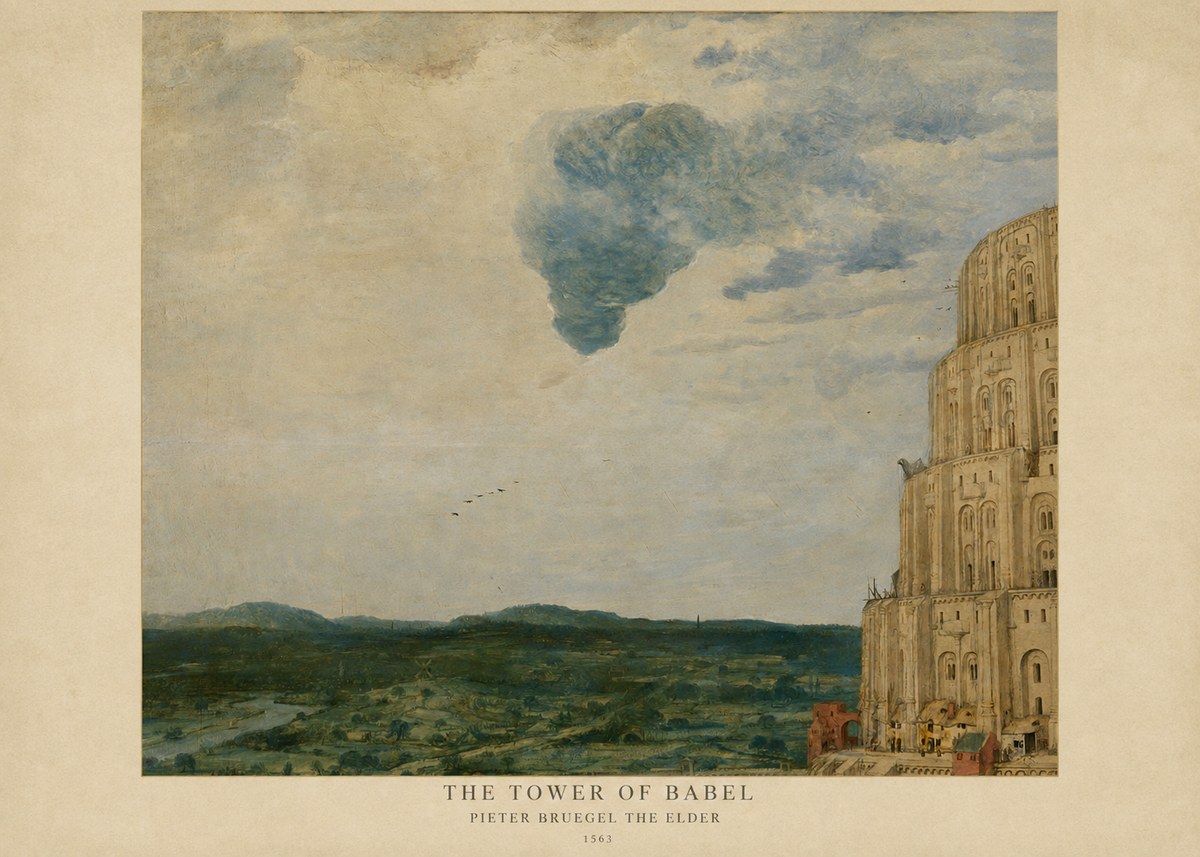 Pieter Bruegel The Tower of Babel VIII No6 - Plakat