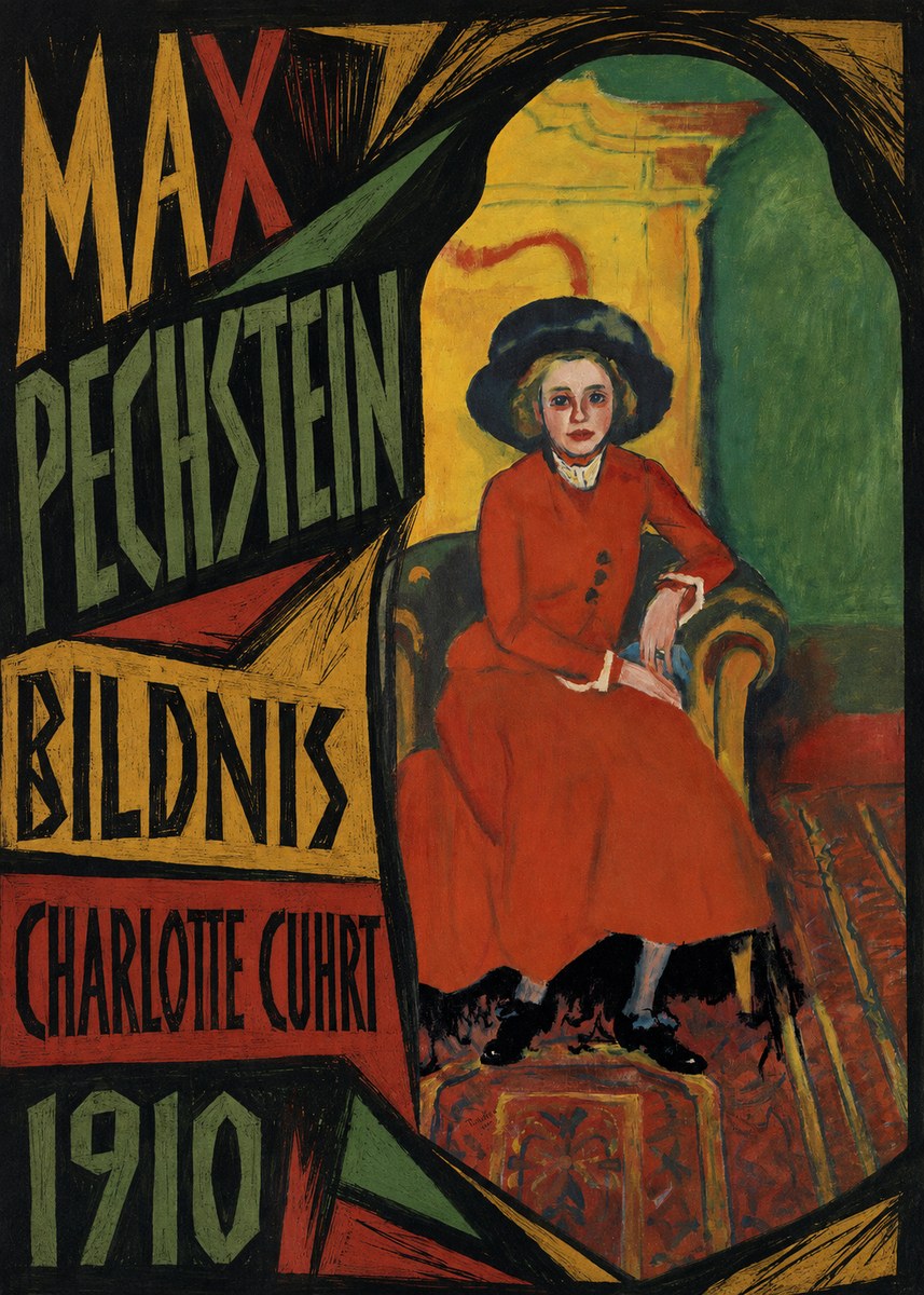 Max Pechstein Bildnis Charlotte Cuhrt No6 - Plakat