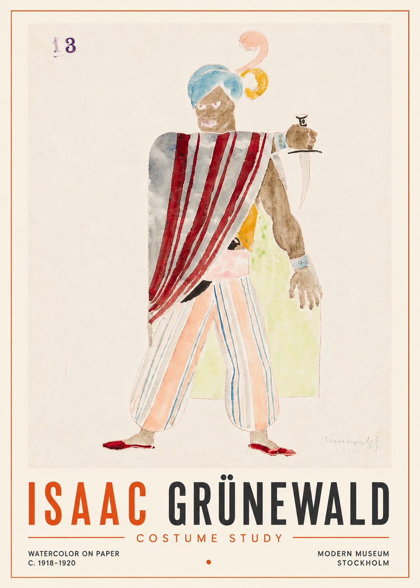 Isaac Grünewald Costume Study III No5 - Plakat
