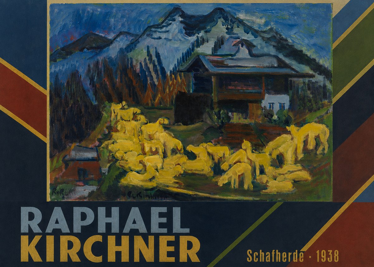 Raphael Kirchner Schafherde No4 - Plakat