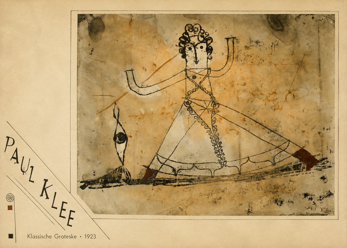 Paul Klee Klassische Groteske No3 - Plakat