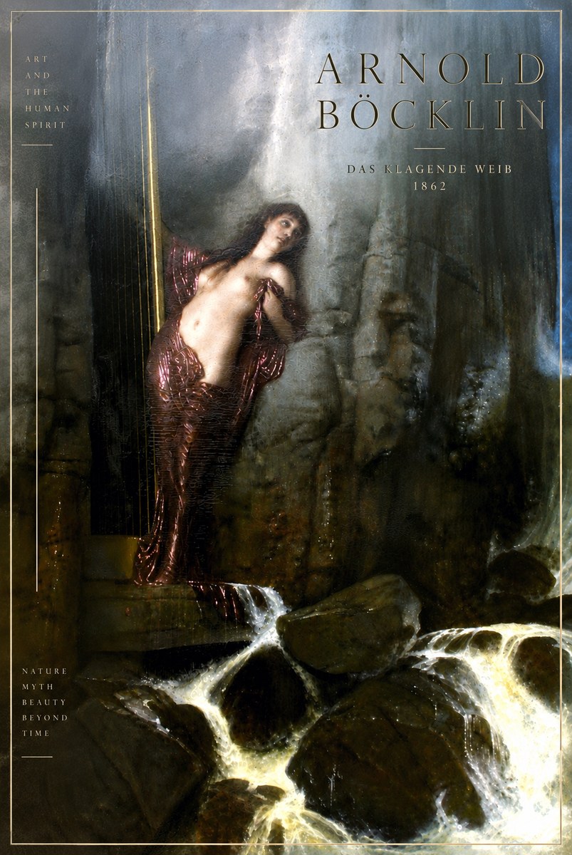 Arnold Böcklin Das Klagende Weib No6 - Plakat