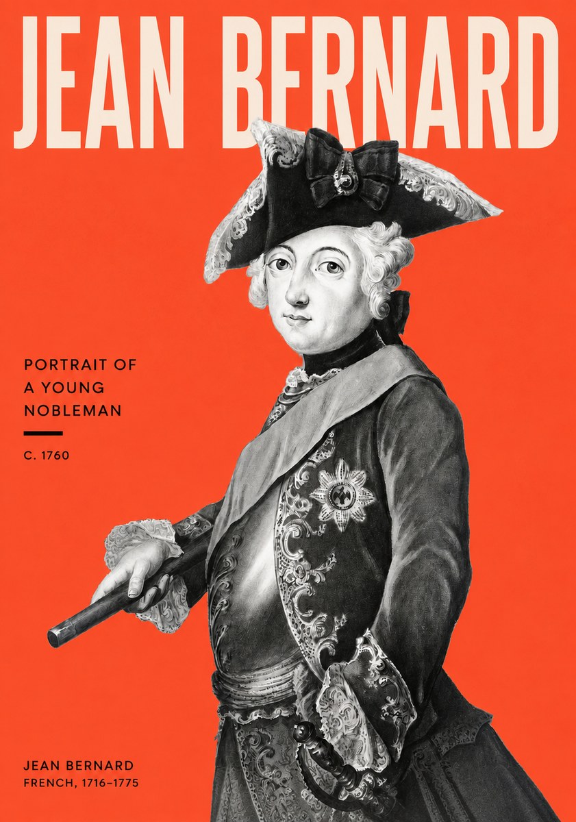 Jean Bernard Portrait of a Young Nobleman No2 - Plakat