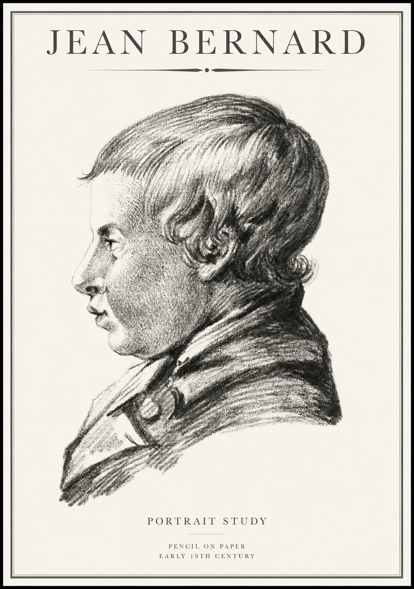 Jean Bernard Portrait Study I No1 - Plakat