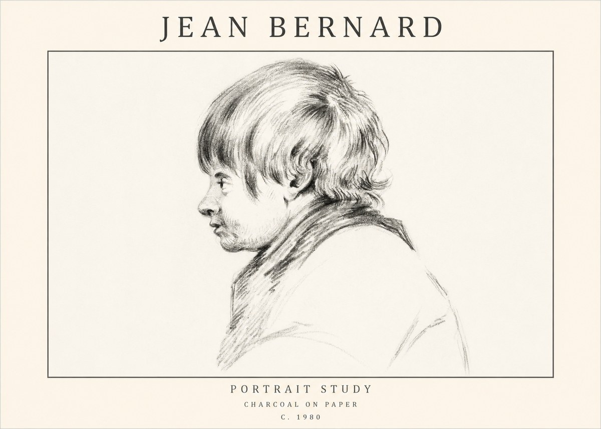 Jean Bernard Portrait Study II No1 - Plakat